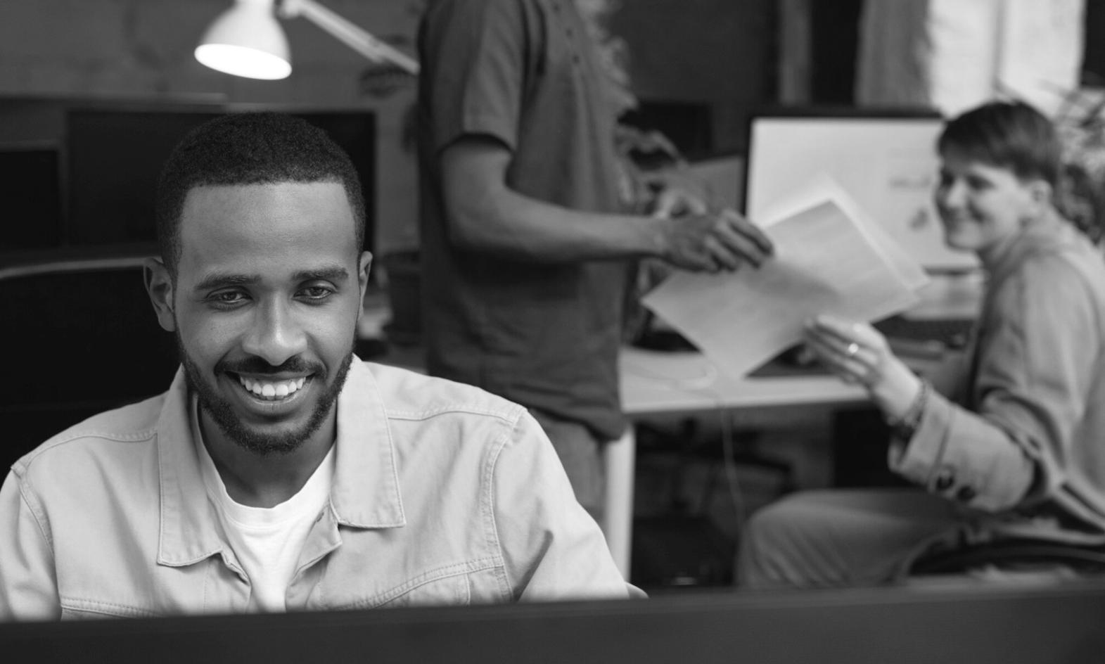 Trading education classroom setting